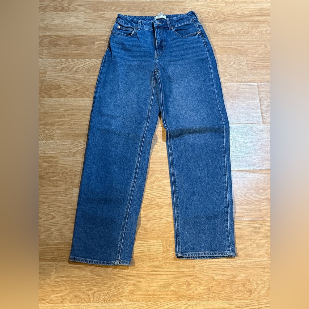 H&M Women's Straight Leg Blue Jeans